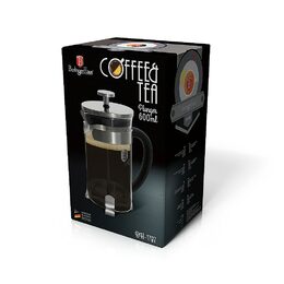 BERLINGERHAUS Konvička na čaj a kávu French Press 600 ml černá BH-1787