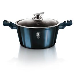 BERLINGERHAUS Sada nádobí s mramorovým povrchem 10 ks Aquamarine Metallic Line BH-1884