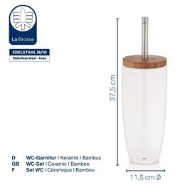 KELA Štětka WC NATURA KL-20960