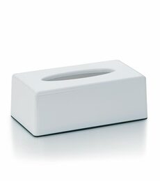 KELA Kosmetický box na kapesníky PANNO plast, bílý KL-22347