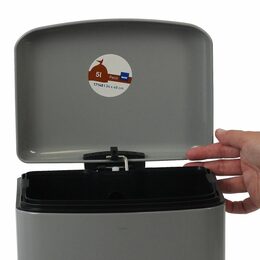 KELA Koš kosmetický DAVINO 6 l šedá KL-22997