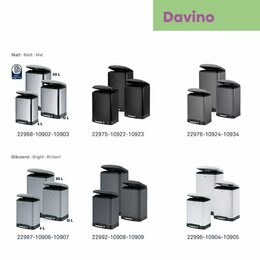 KELA Koš kosmetický DAVINO 6 l šedá KL-22997