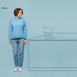 KELA Sýrové fondue NATURA keramika, nerez, chrom, dřevo KL-61306