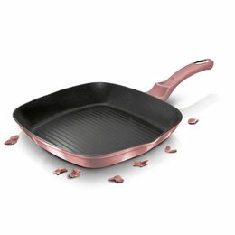 BERLINGERHAUS Pánev grilovací s titanovým povrchem 28 cm I-Rose Edition BH-6027