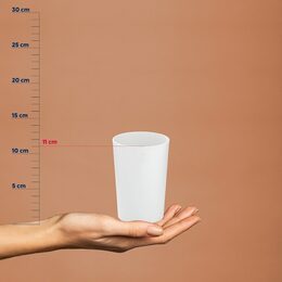 KELA Pohár MARTA plastik černá H 11cm / Ř 8cm KL-24201