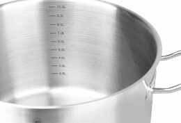 CS SOLINGEN Hrnec s poklicí a fritovacím košem nerez 10 l / 28 x 18 cm PRO-X CS-044022