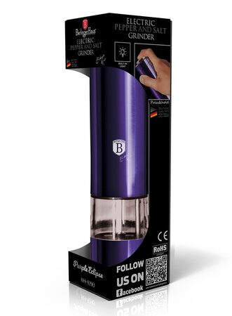 BERLINGERHAUS Mlýnek na pepř a sůl elektrický Purple Metallic Line BH-9290
