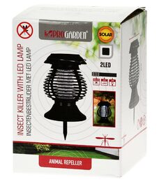 PROGARDEN Lapač hmyzu UV solární lampa 2v1 26 cm KO-DX9500800