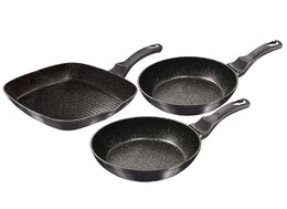 BERLINGERHAUS Sada pánví s mramorovým povrchem 3 ks Carbon PRO Line BH-6904