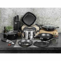 BERLINGERHAUS Sada nožů ve stojanu 7 ks Matte Black Collection BH-2480