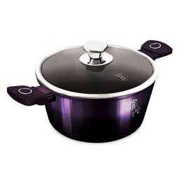 BERLINGERHAUS Kastrol s poklicí s titanovým povrchem 24 cm Purple Eclipse Collection BH-6629