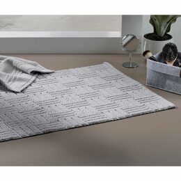 KELA Koupelnová předložka Leana 80x50 cm bavlna šedá KL-23521