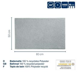KELA Koupelnová předložka Maja 80x50 cm polyester písková béžová KL-23535