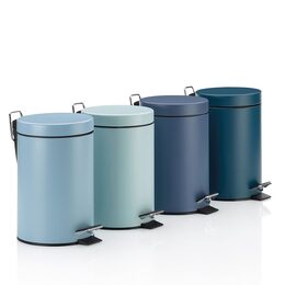 KELA Kosmetický koš Monaco kov modrá 3l KL-24292