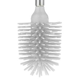 KELA WC štětka La Brosse nerezová rukojeť TPR světle šedá KL-24310
