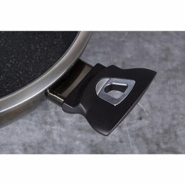 BERLINGERHAUS Pánev WOK s poklicí s mramorovým povrchem 30 cm Shiny Black Edition BH-7115