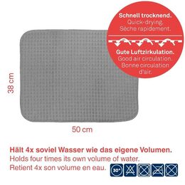 KELA Odkapávací podložka Rapida 100% polyester černá 50,0x38,0cm KL-11727