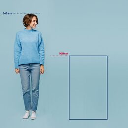 KELA Koupelnová předložka Maja 100% polyester mrazově modrá 100,0x60,0x1,5cm KL-23556