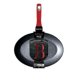BERLINGERHAUS Pánev na ryby a steaky s mramorovým povrchem 35 cm Burgundy Metallic Line BH-7169
