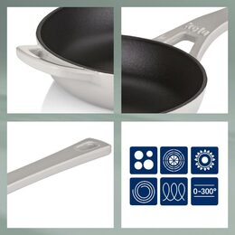 KELA Pánev litinová CALIDO 28 cm šedá KL-12613