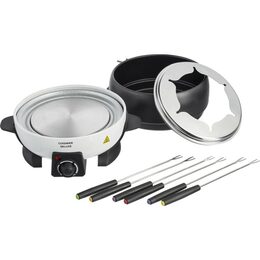 EDCO Elektrické fondue + 6 vidliček 2,3 l černá/bílá ED-214663