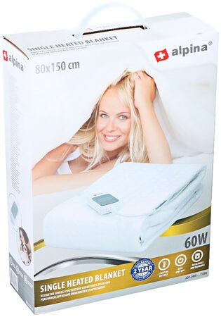 ALPINA Elektrická vyhřívaná deka 80 x 150 cm ED-217445