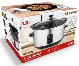 ALPINA Pomalý hrnec Slow Cooker 3,5 l 240W ED-218170