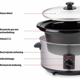 ALPINA Pomalý hrnec Slow Cooker 3,5 l 240W ED-218170