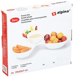 ALPINA Servírovací tác na pochutiny a miska na dip ED-218490