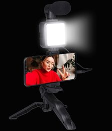 GRUNDIG Selfie studio s osvětlením a tripod ED-223813