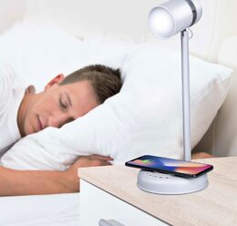 GRUNDIG Stolní lampa LED s bezdrátovou nabíječkou na mobil 3v1 ED-247255