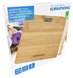 GRUNDIG Osobní váha digitální Bambus 180 kg ED-247741