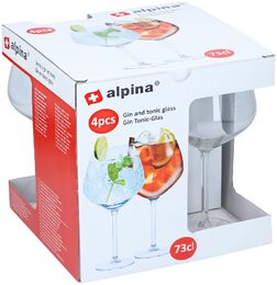 ALPINA Sklenice na koktejly 730 ml sada 4 ks ED-249630