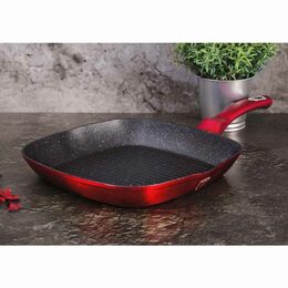 BERLINGERHAUS Sada nádobí s mramorovým povrchem 11 ks Burgundy Metallic Line BH-7142