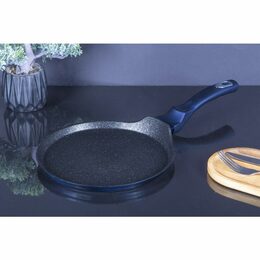 BERLINGERHAUS Pánev na palačinky s mramorovým povrchem 25 cm Aquamarine Metallic Line BH-1876