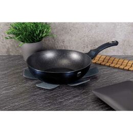BERLINGERHAUS Wok s mramorovým povrchem 28 cm Metallic Line Aquamarine Edition BH-1875