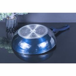 BERLINGERHAUS Wok s mramorovým povrchem 28 cm Metallic Line Aquamarine Edition BH-1875