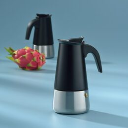 KELA Konvice na espresso Ferrara nerez černá 17,0 cm 9,0 cm  200,0 ml KL-10898