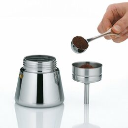KELA Konvice na espresso Ferrara nerez černá 19,5 cm 10,0 cm  300,0 ml KL-10899