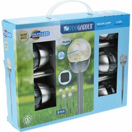 PROGARDEN Zahradní solární LED osvětlení sada 5 ks KO-DX9300410