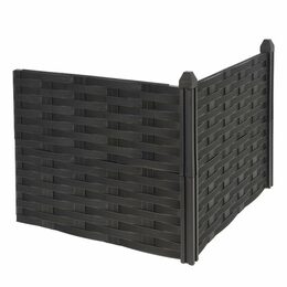 PROGARDEN Vyvýšený záhon 45 x 45 x 18 cm černý plast KO-R10000250