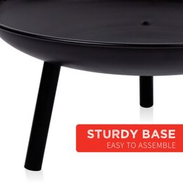 BBQ COLLECTION Přenosné ohniště zahradní ocelové 60 cm ED-219366