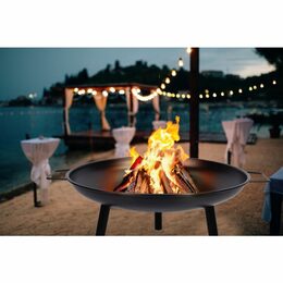 BBQ COLLECTION Přenosné ohniště zahradní ocelové 60 cm ED-219366