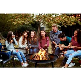 BBQ COLLECTION Přenosné ohniště zahradní ocelové 60 cm ED-219366