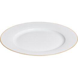 HIT Jídelní sada talířů 18 ks bílá/zlatá HT-27020404