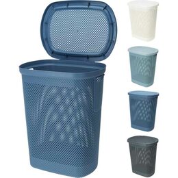 EXCELLENT Koš na prádlo s víkem 60 l modrá KO-027100390modr
