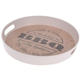EXCELLENT Kulatý servírovací podnos 30 cm BBQ KO-177600260bbq