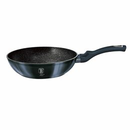 BERLINGERHAUS Pánev WOK s mramorovým povrchem 30 cm Aquamarine Metallic Line BH-6114