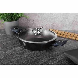 BERLINGERHAUS Pekáč s mramorovým povrchem a poklicí 24 Aquamarine Metallic Line BH-6165