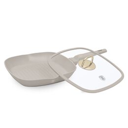 BERLINGERHAUS Pánev grilovací s titanovým povrchem a poklicí 28 cm Sahara Collection BH-8067